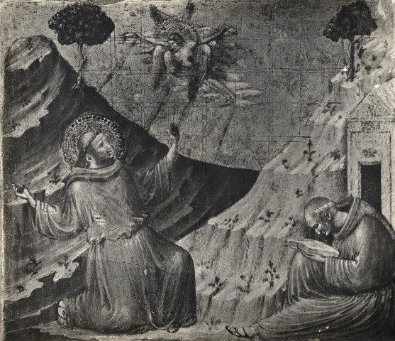 The Minneapolis Institute of Arts — Pietro da Rimini - sec. XIV - San Francesco d'Assisi riceve le stimmate — insieme